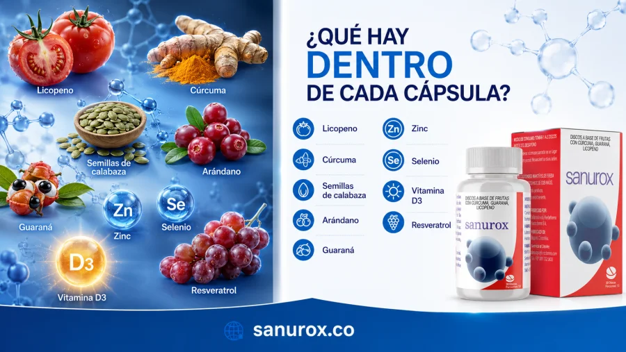 Sanurox — la fórmula en cápsulas