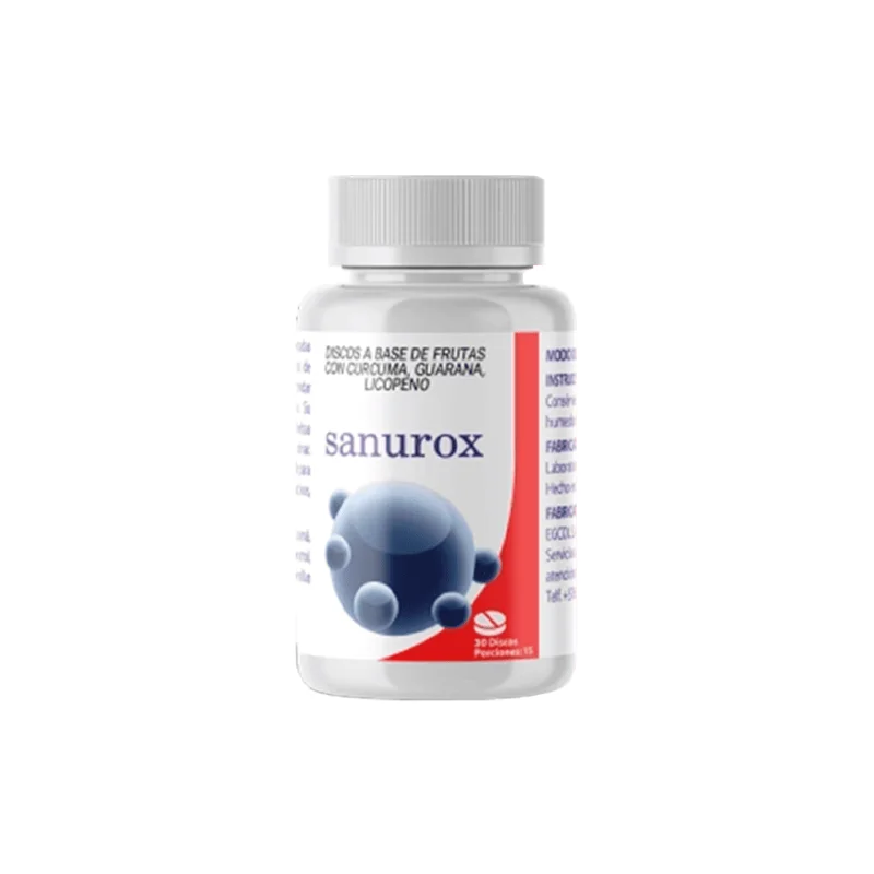 Sanurox cápsulas para el bienestar de la próstata, envase de 30 cápsulas